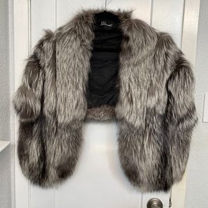 COPY - Gorski Silver Fox Fur Wrap